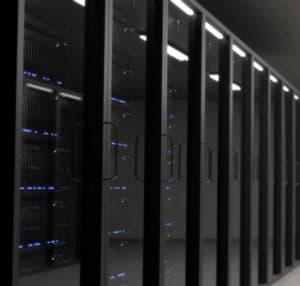 Server racks in a managed IT environment